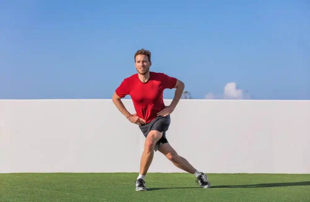 ท่า Curtsy lunge to side kick