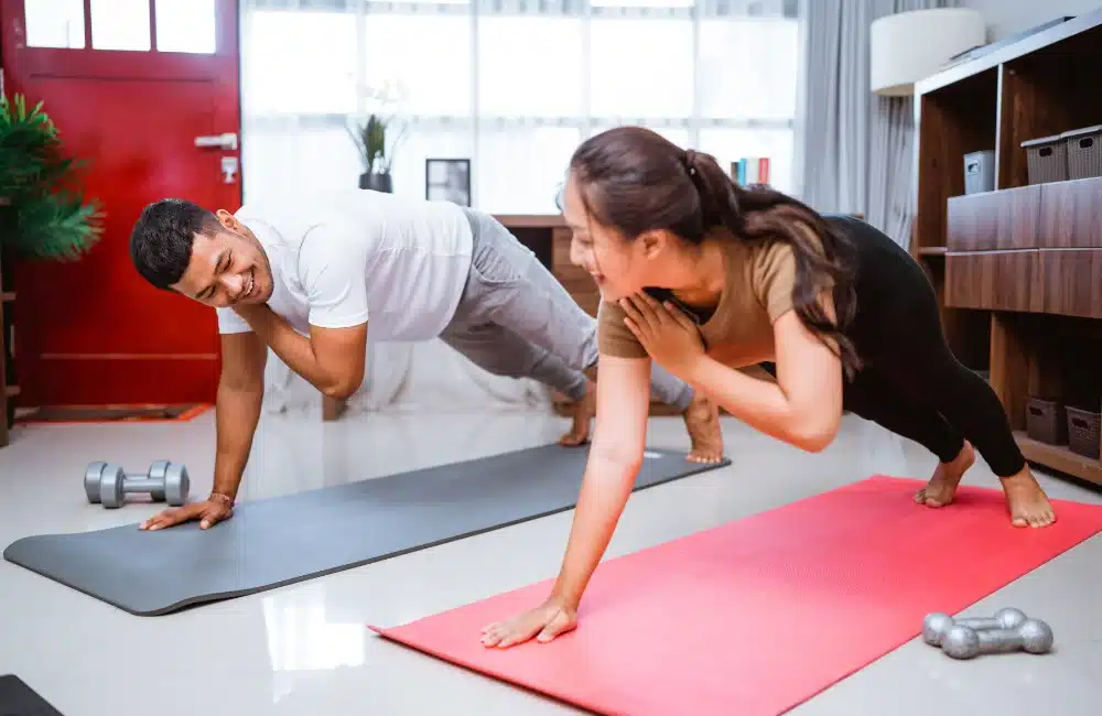 3. Plank Shoulder Taps
