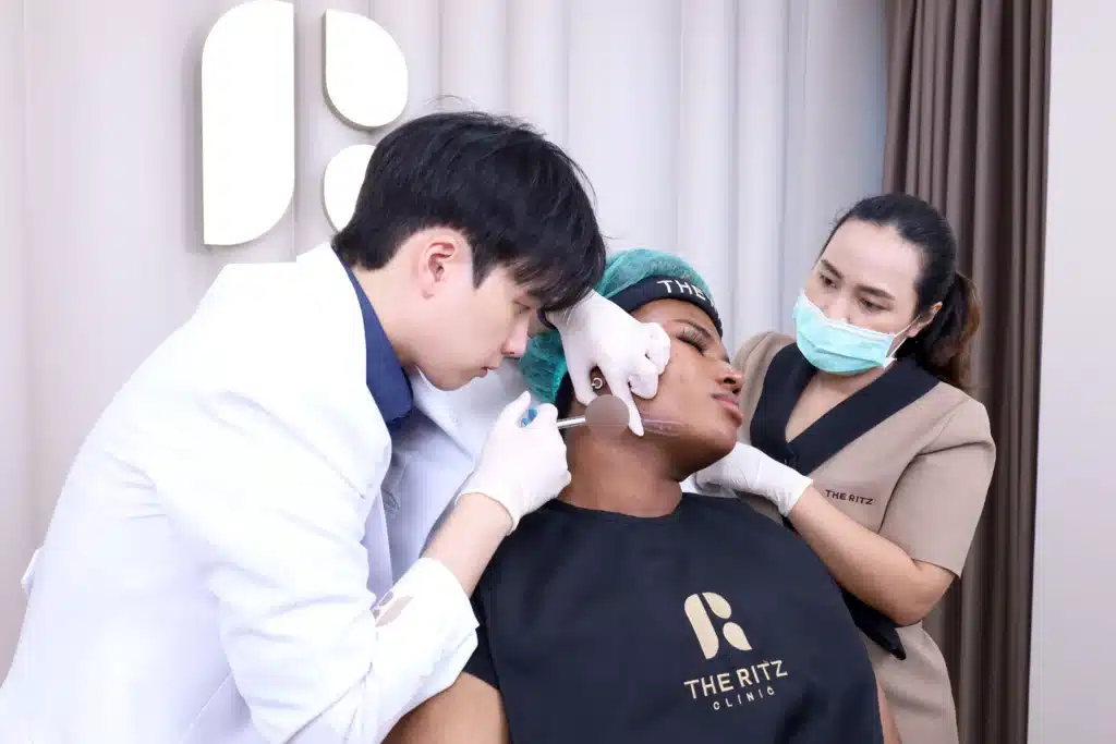 ขั้นตอนการฉีดฟิลเลอร์กรอบหน้า